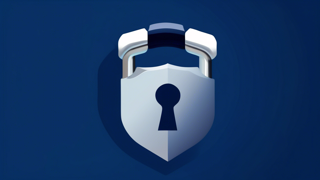 An illustration of a Joomla logo placed on top of an SSL certificate with a padlock, with a dark blue color background.