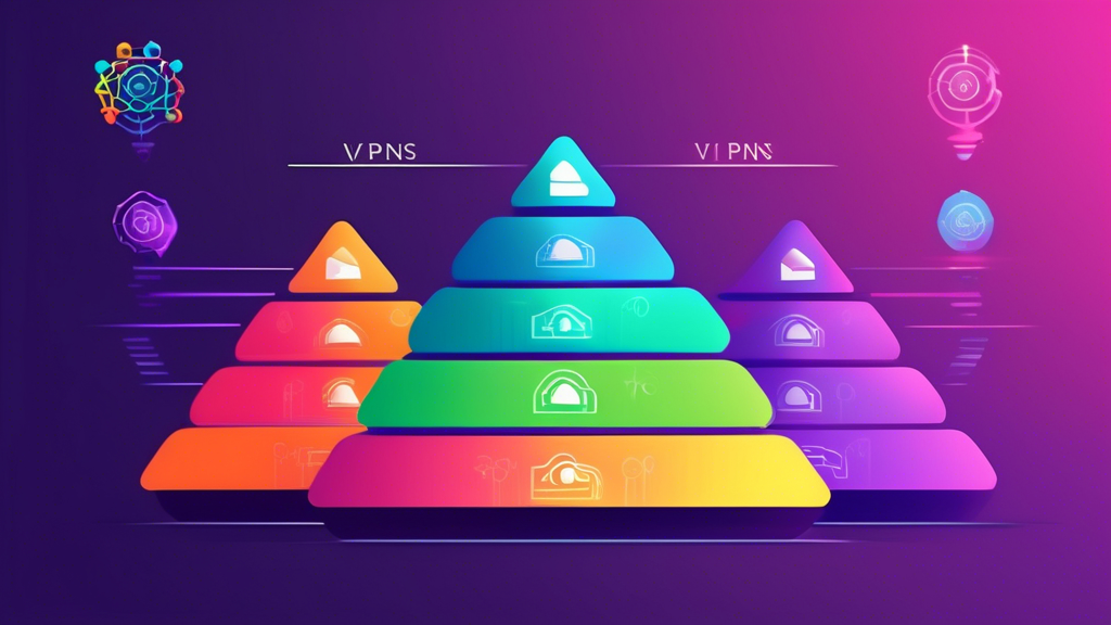 An array of virtual private networks, each network displaying the logo of a hosting provider known for offering free SSL certificates with their services.