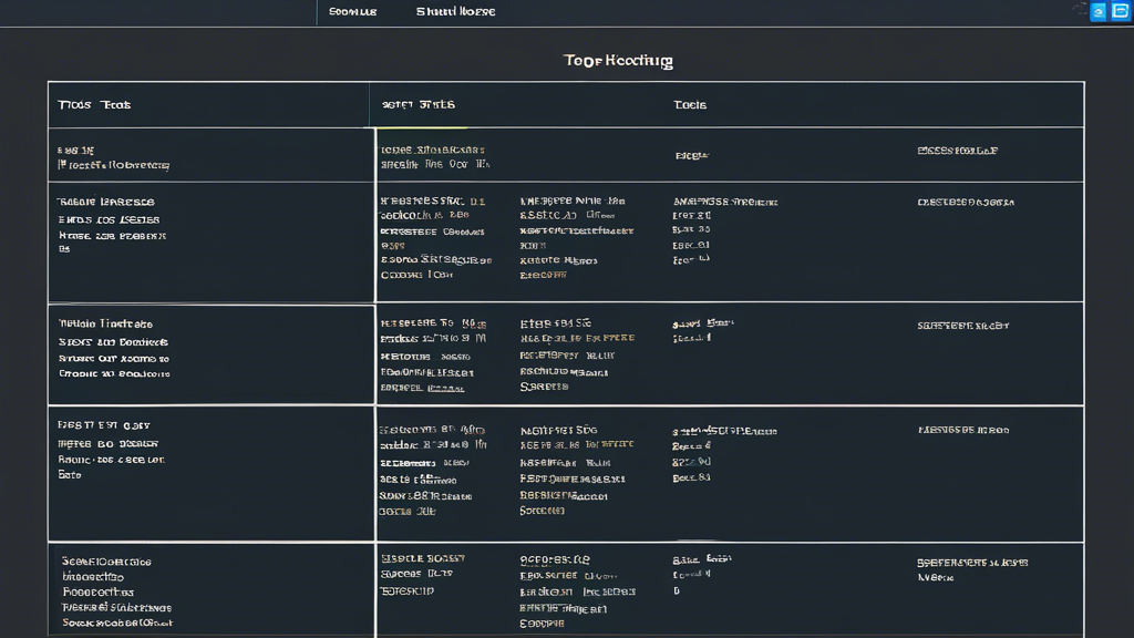 A screenshot of a web page with a table comparing the top Linux hosting services that offer free SSL. The table should include the following columns: hosti