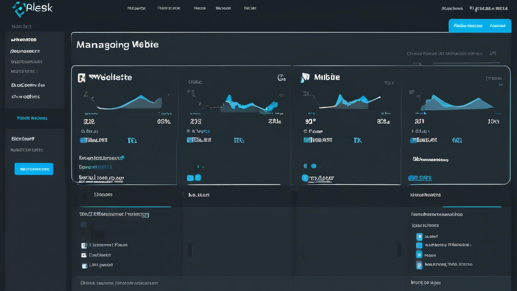 A screenshot of a Plesk dashboard showing the ease of managing a website, with a user-friendly interface and clear navigation.